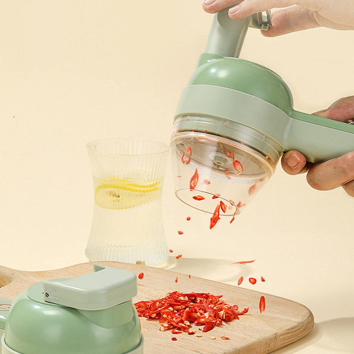 4 in 1 Handheld Electric Vegetable Cutter Set L600904