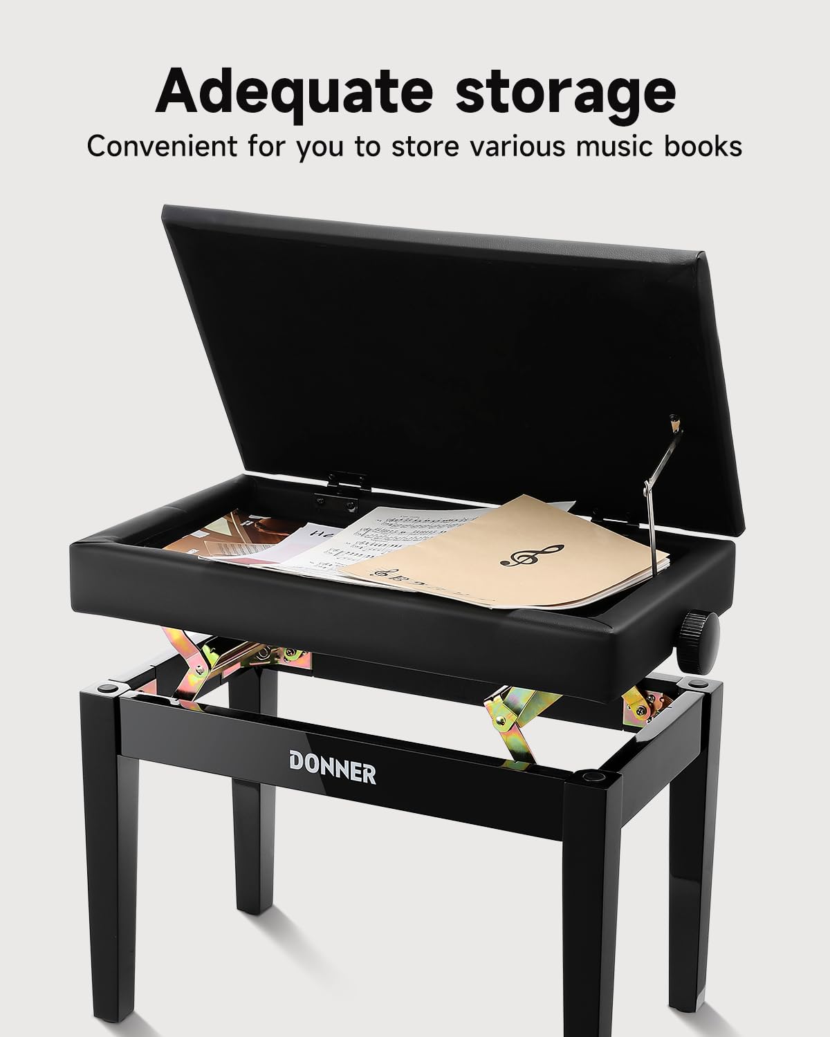 88-Key Weighted Action Digital Piano with Storage Bench K389