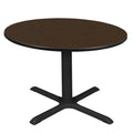 48 in. Round Breakroom Table with Laminate Top and Steel X-Base L170
