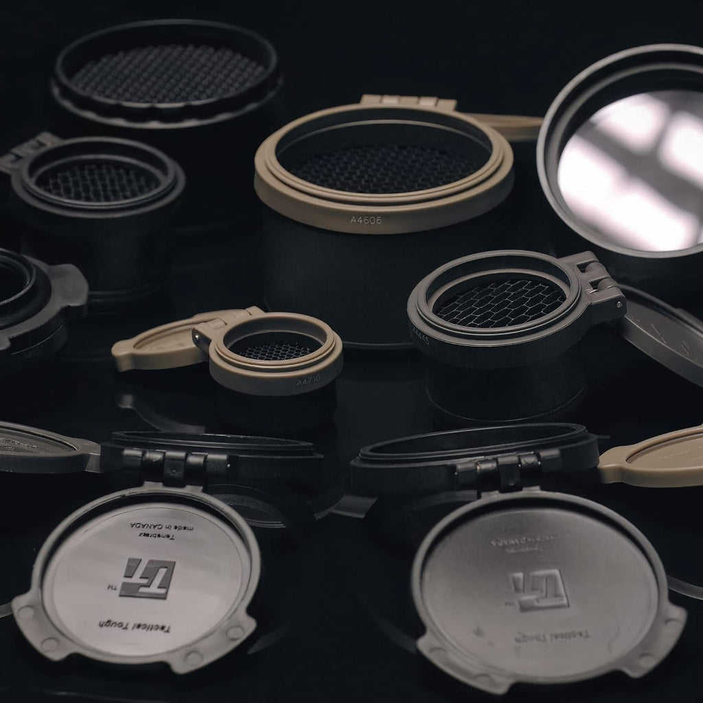 Flip Up Rifle Scope Lens Cap Covers Kit S230513