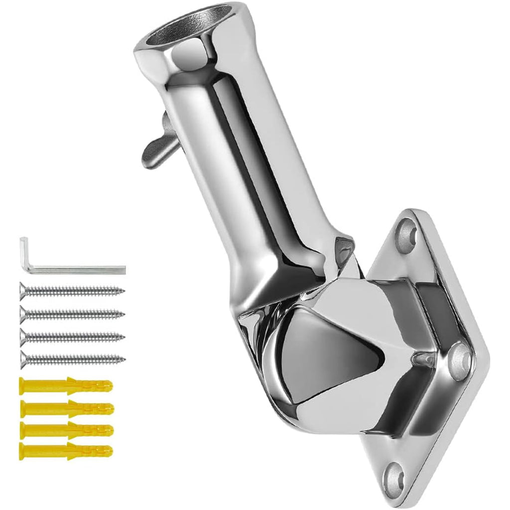Flag Pole Holder 304 Stainless Steel 180 Degree V4976