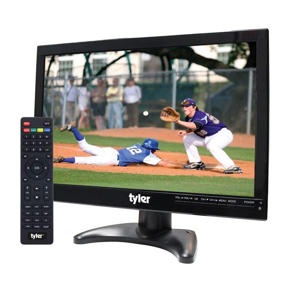 14” Portable LCD TV Monitor 1080P Rechargeable Battery Operated with Remote Control U18407