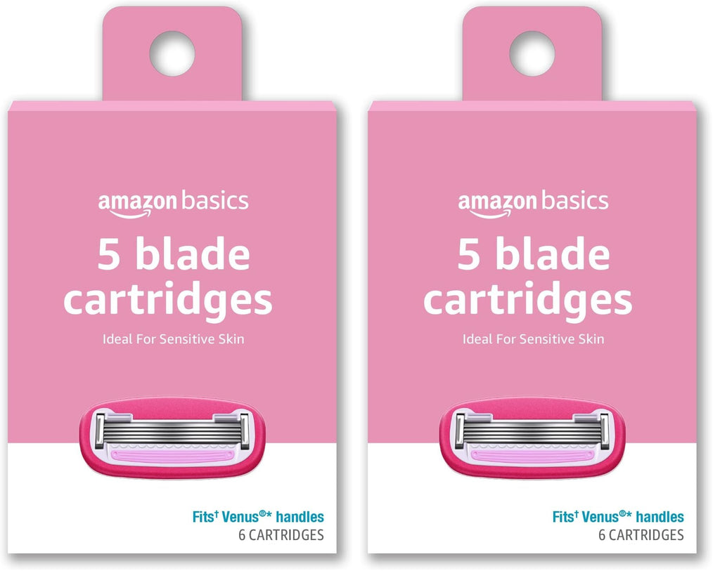5-Blade Razor Refills, 6 Cartridges (Pack of 2) P489