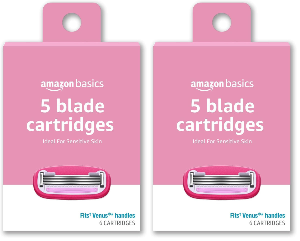 5-Blade Razor Refills, 6 Cartridges (Pack of 2) P489
