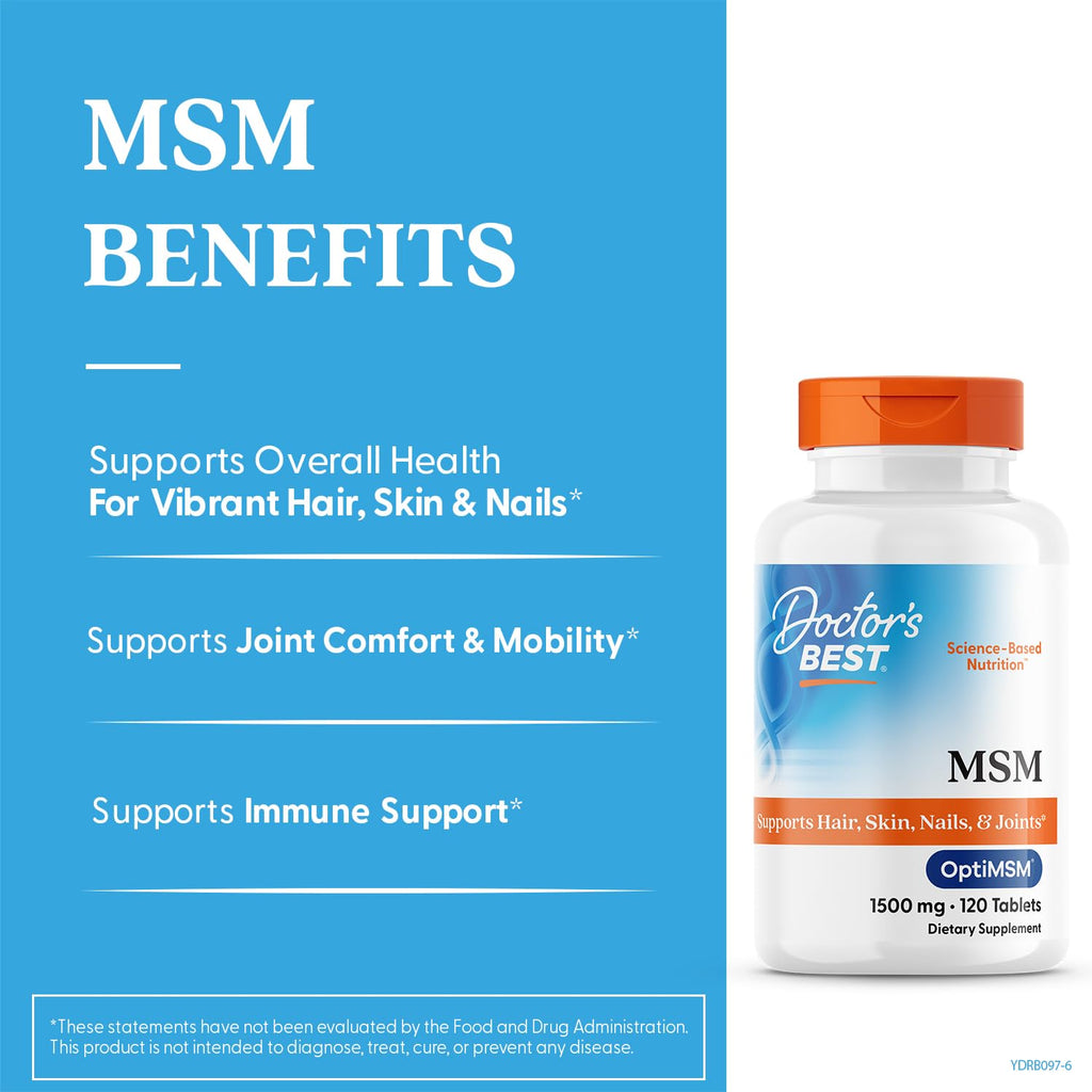 MSM Supplement 1500mg 120 Tablets T740