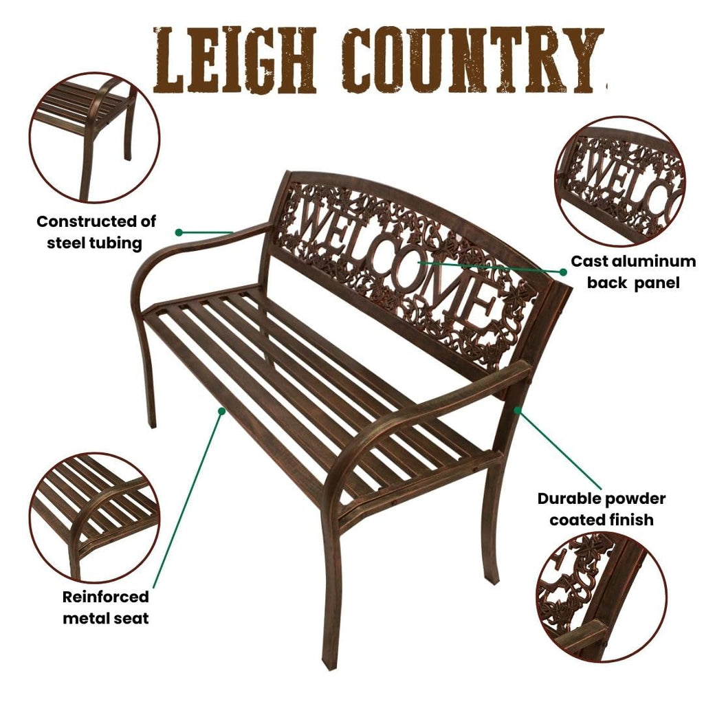 Metal Outdoor Bench Q40335