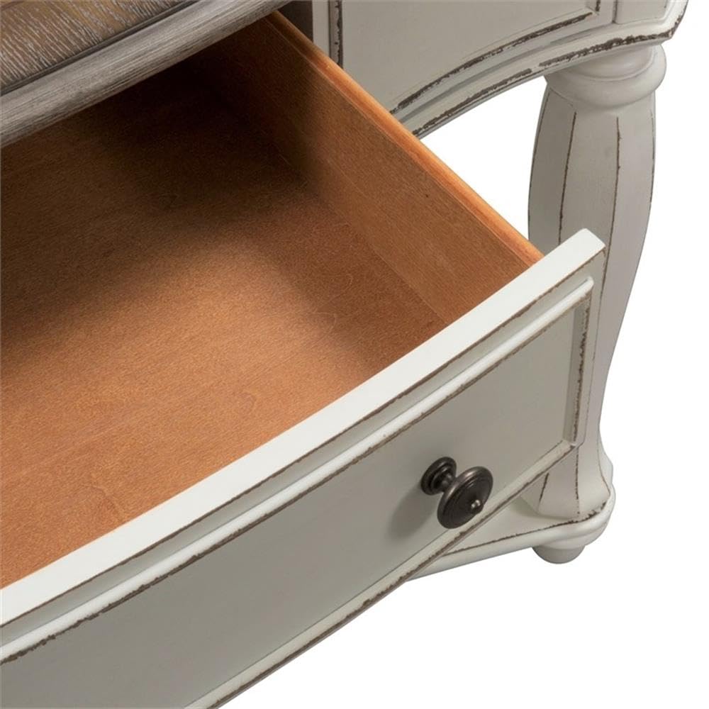 Antique White Wood Console Table with 1 Drawer & 1 Shelf F7001