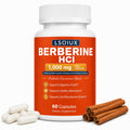 Berberine HCl 1000 mg with Ceylon Cinnamon and Probiotic, 60 Capsules D848