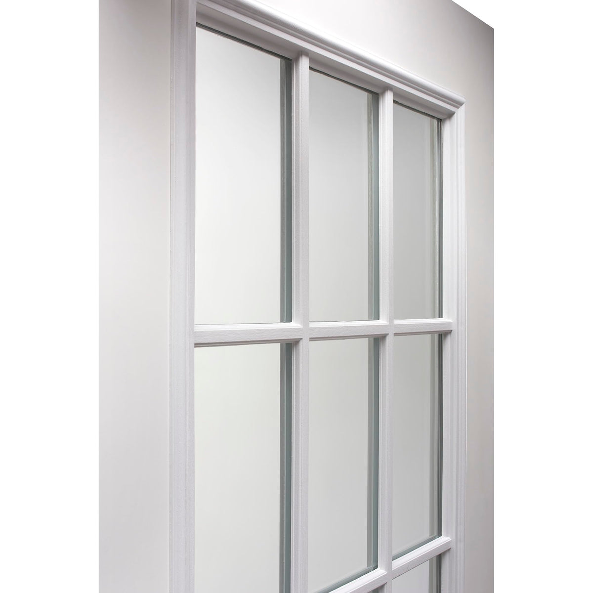 Fiberglass Smooth Primed Left Hand In-Swing Prehung Front Door 15 Lite Clear Glass 32" x 80" V38968