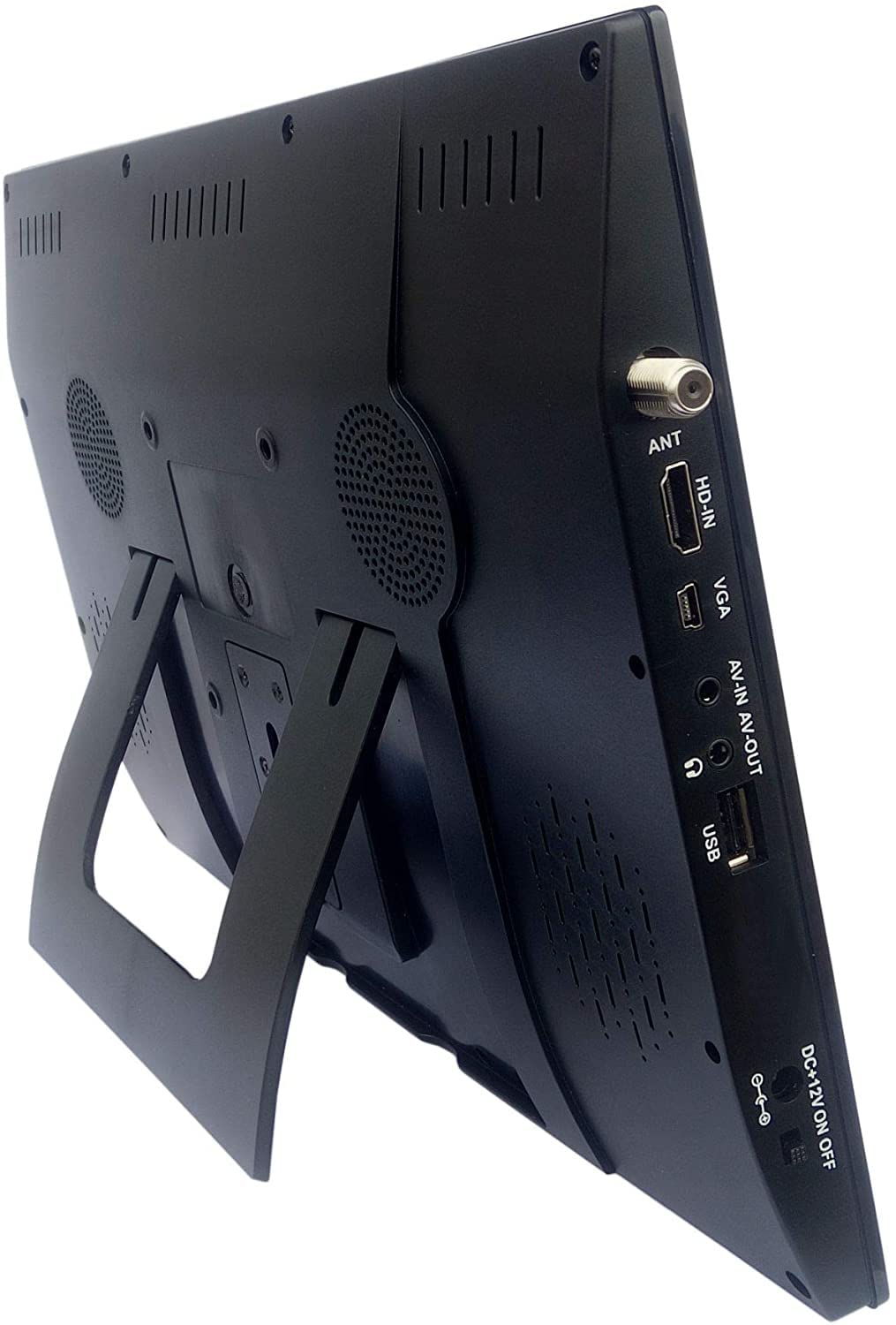 14” Portable LCD TV Monitor 1080P Rechargeable Battery Operated with Remote Control U18407