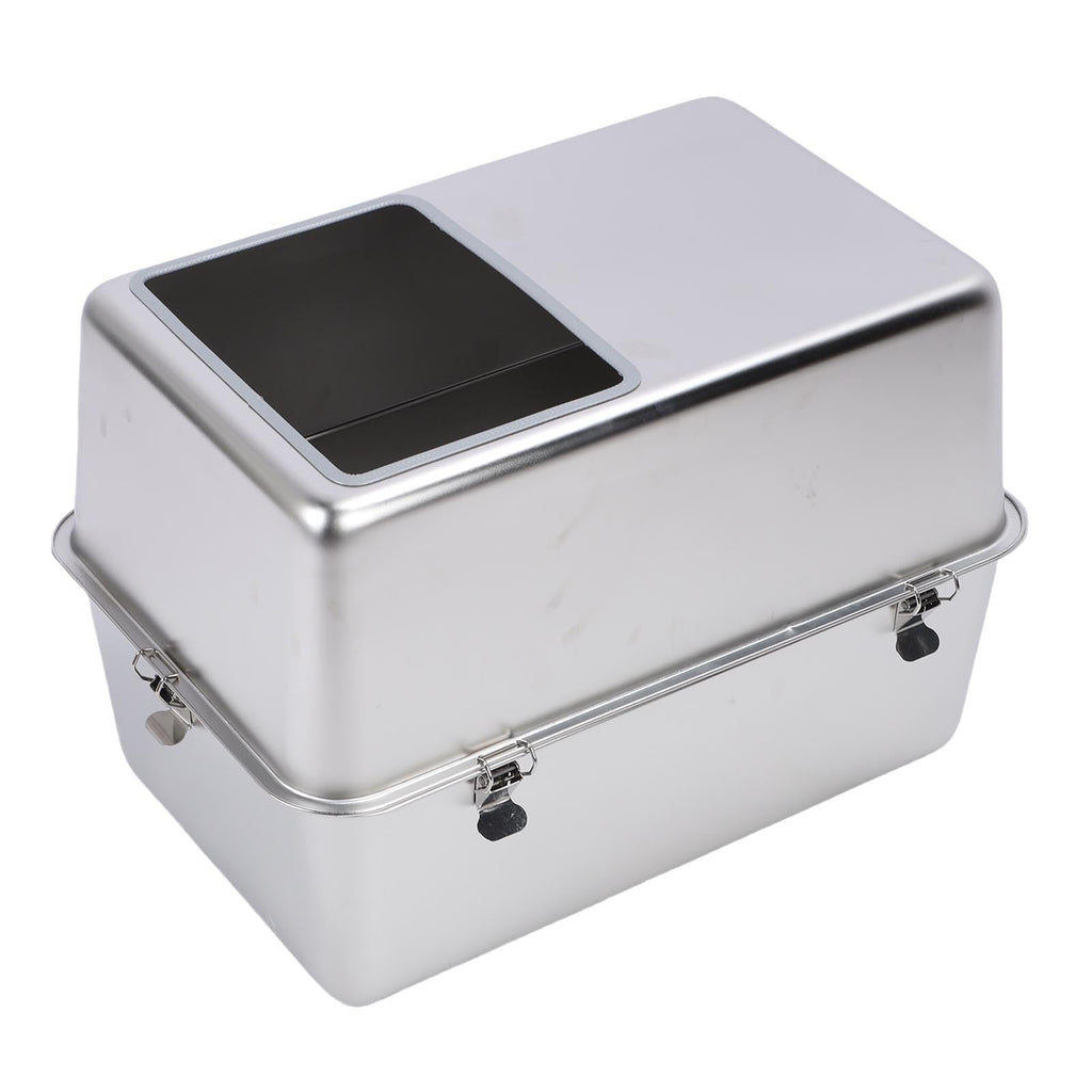 Enclosed Stainless Steel Top Entry Cat Litter Box with Scoop M72275