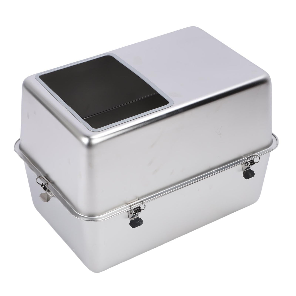 Enclosed Stainless Steel Top Entry Cat Litter Box with Scoop M72275