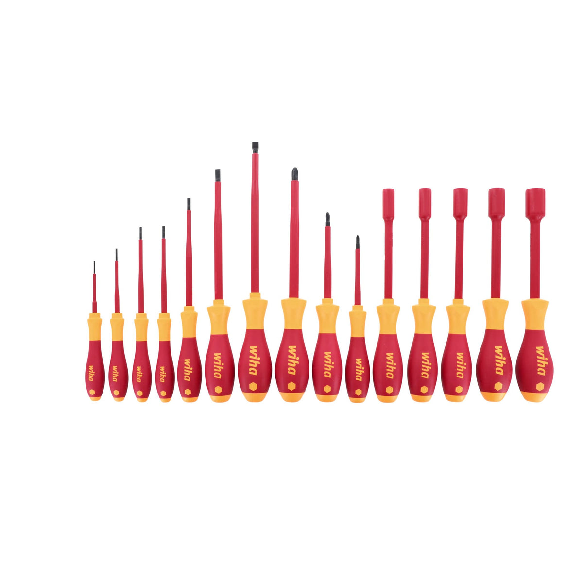 Slotted Phillips Insulated Screwdriver Set 15 Piece B792