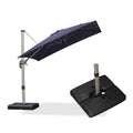 Navy Blue Cantilever Umbrella with Base B928