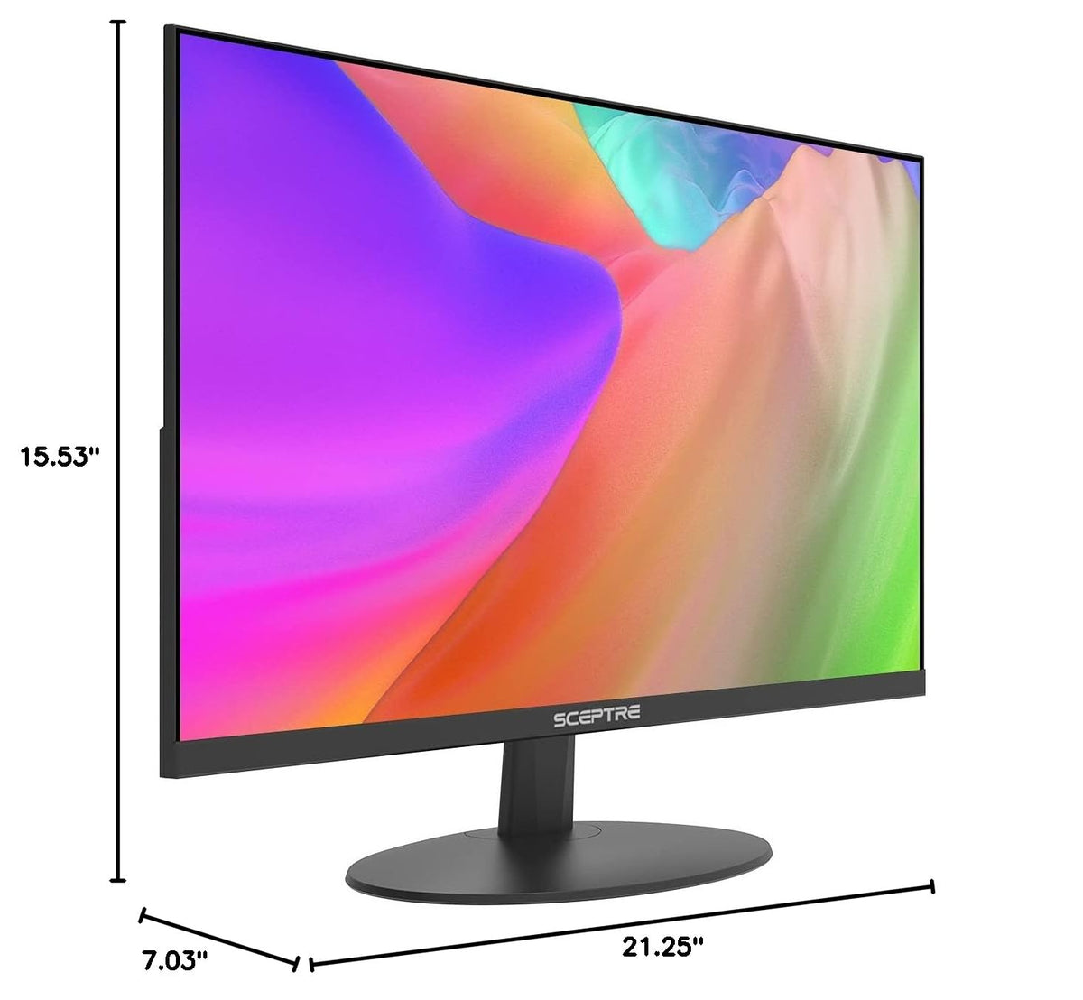 24-Inch IPS LED Computer Monitor 1080p 75Hz Black T1970