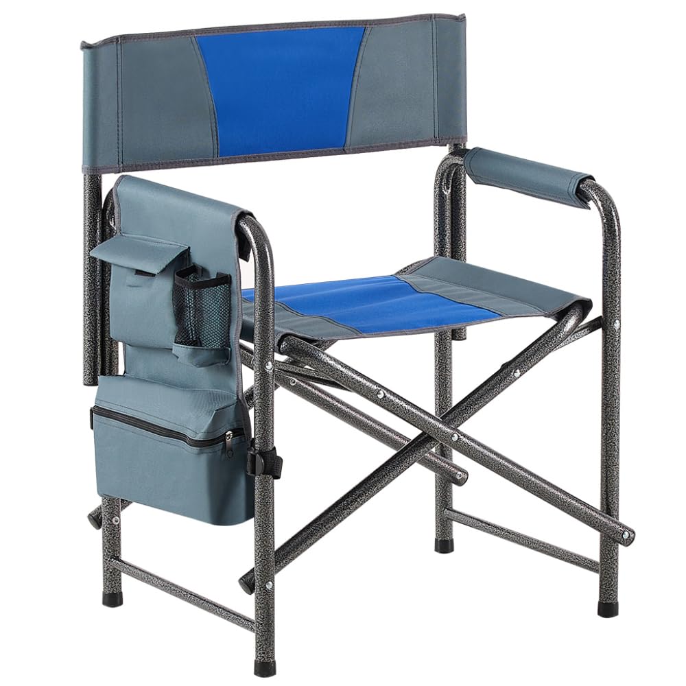 Padded Folding Oversized Chair with Side Table and Storage Pockets I91552