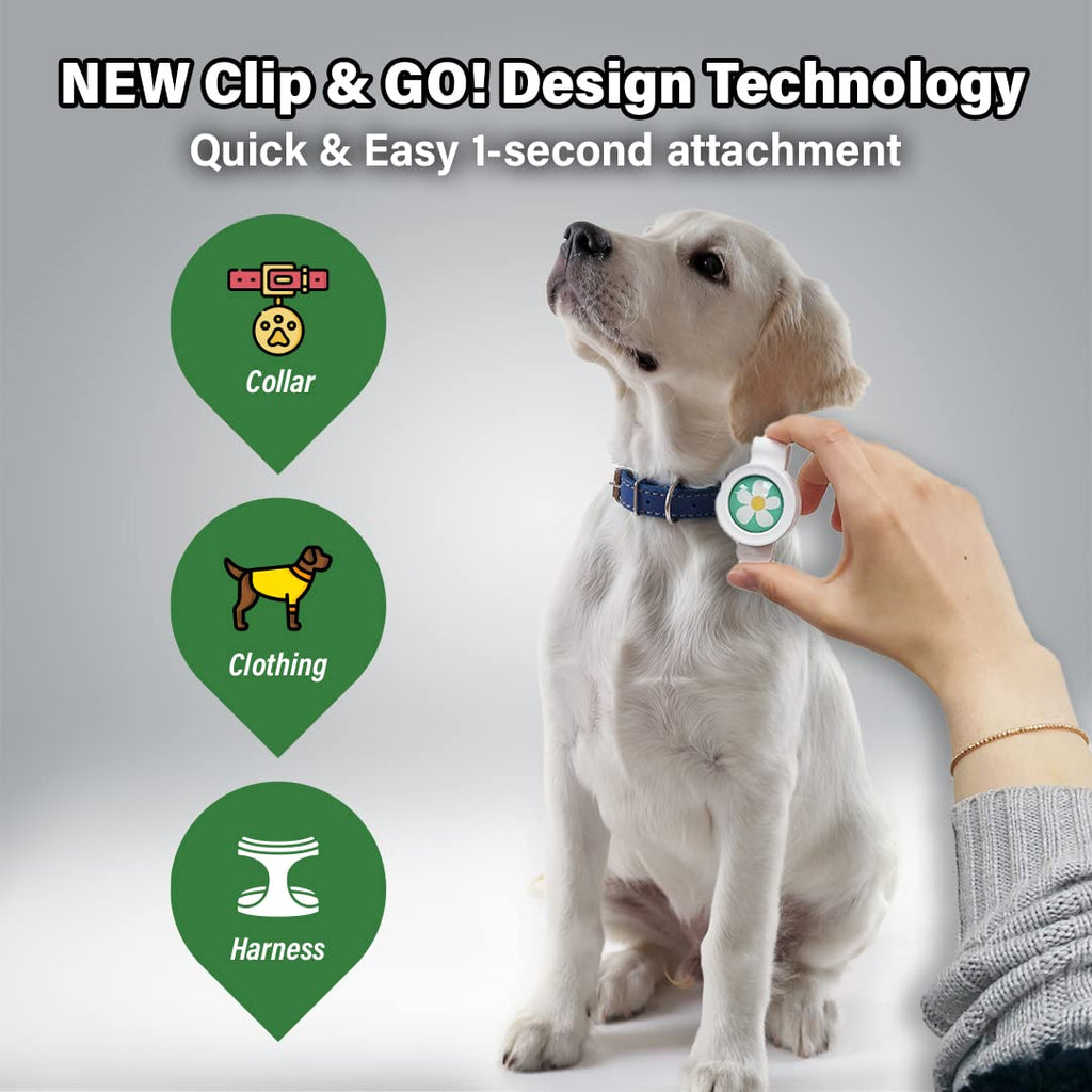 Natural Flea and Tick Repellent Clip for Dogs U783
