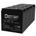 6V 36Ah AGM F2 Terminal Battery 4 Pack K1102