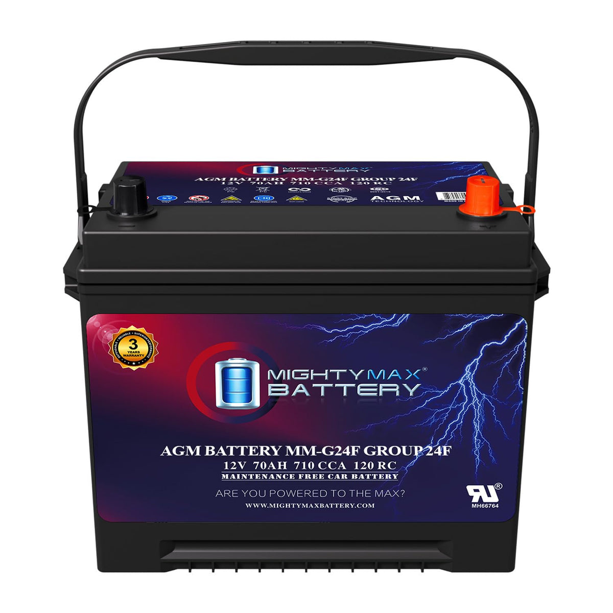 12V 70Ah AGM Replacement Battery L43917