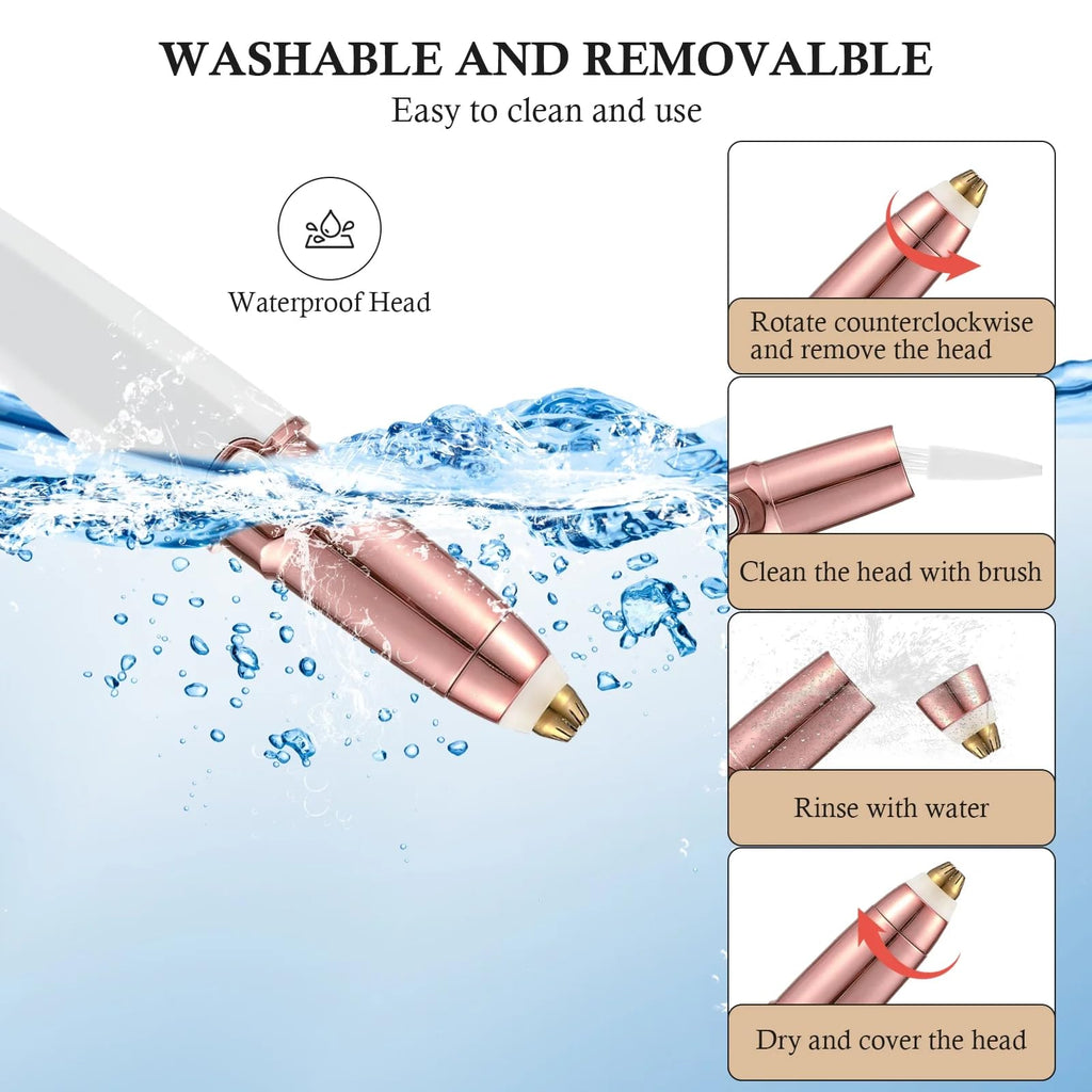 2 in 1 Rechargeable Facial Hair Trimmer and Eyebrow Shaver W731505