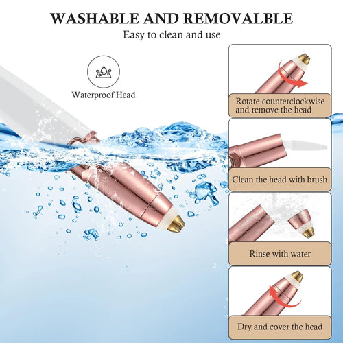 2 in 1 Rechargeable Facial Hair Trimmer and Eyebrow Shaver W731505