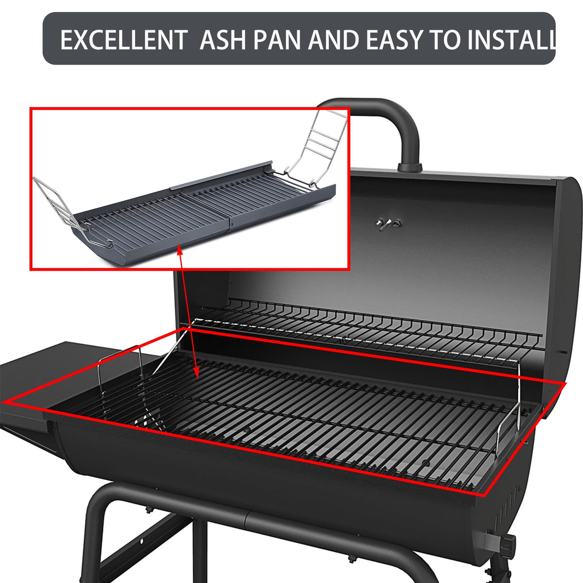 Ash Pan Charcoal Tray Grill Replacement Parts 1 Pack R55316