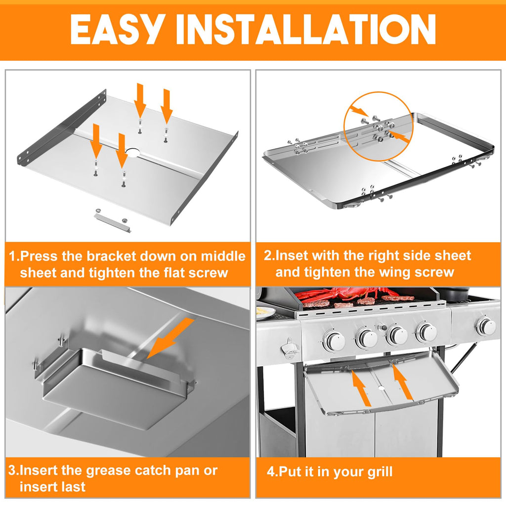 Grease Tray with Catch Pan (25-34 inch) F992858