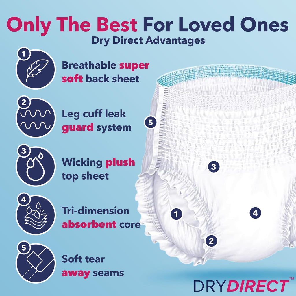 XX-Large Disposable Adult Diapers, Pack of 12 Q836