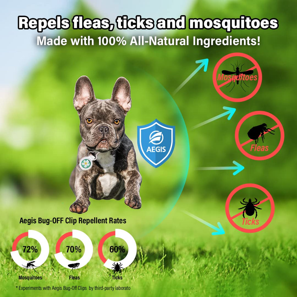 Natural Flea and Tick Repellent Clip for Dogs U783