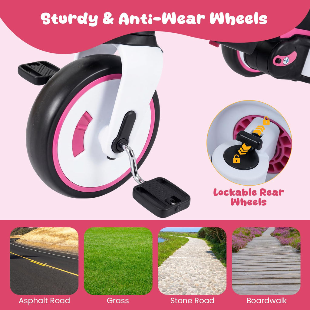 Kids 8-in-1 Folding Tricycle F16046