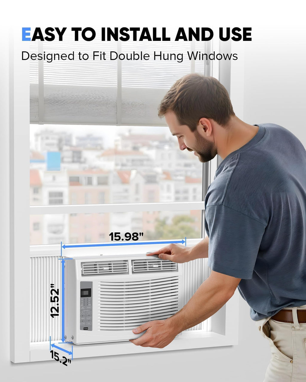 6000 BTU 115V Window Air Conditioner with Remote G57043