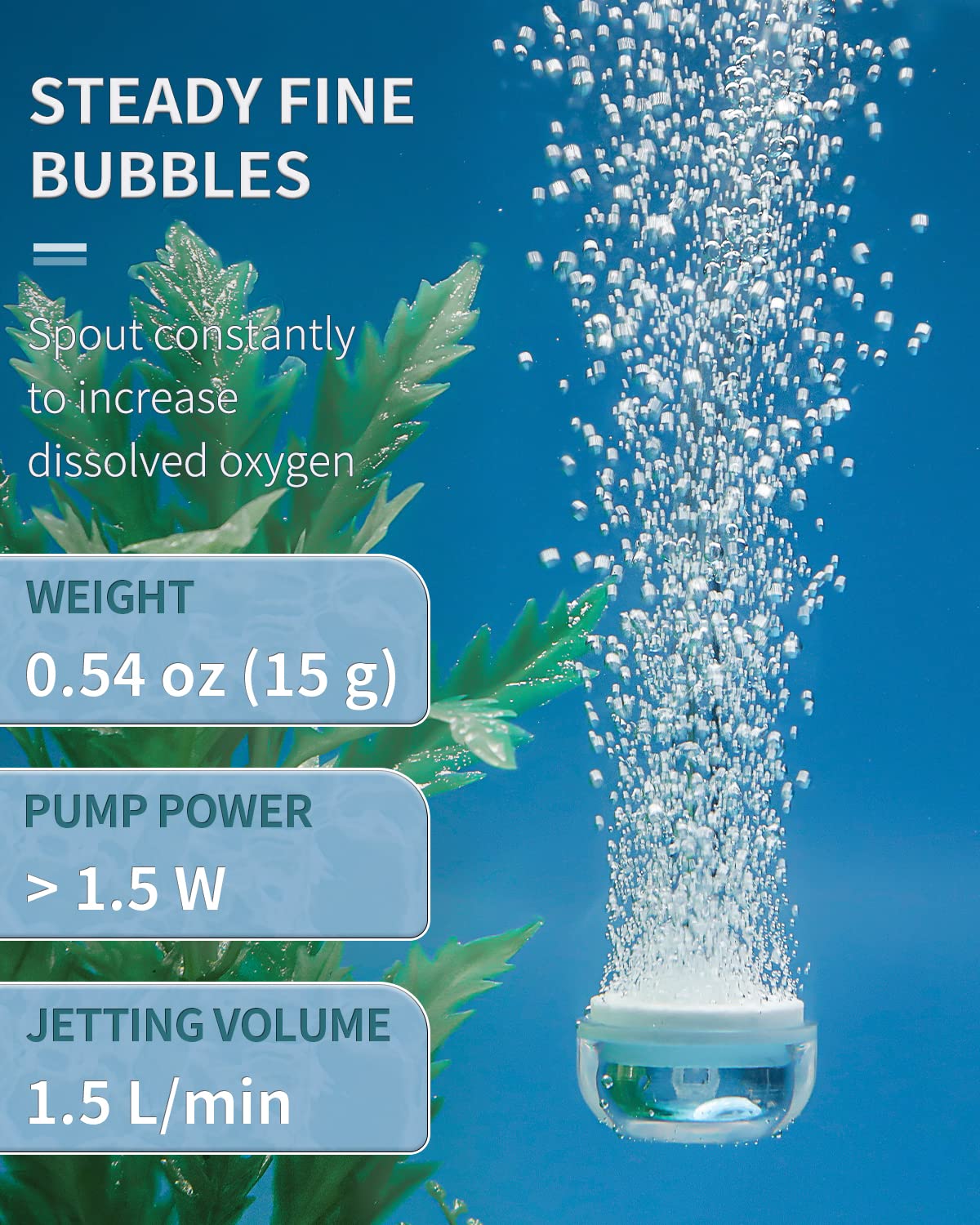 Aquarium Air Stone Disc with Suction Cup Air Control Valve G521729