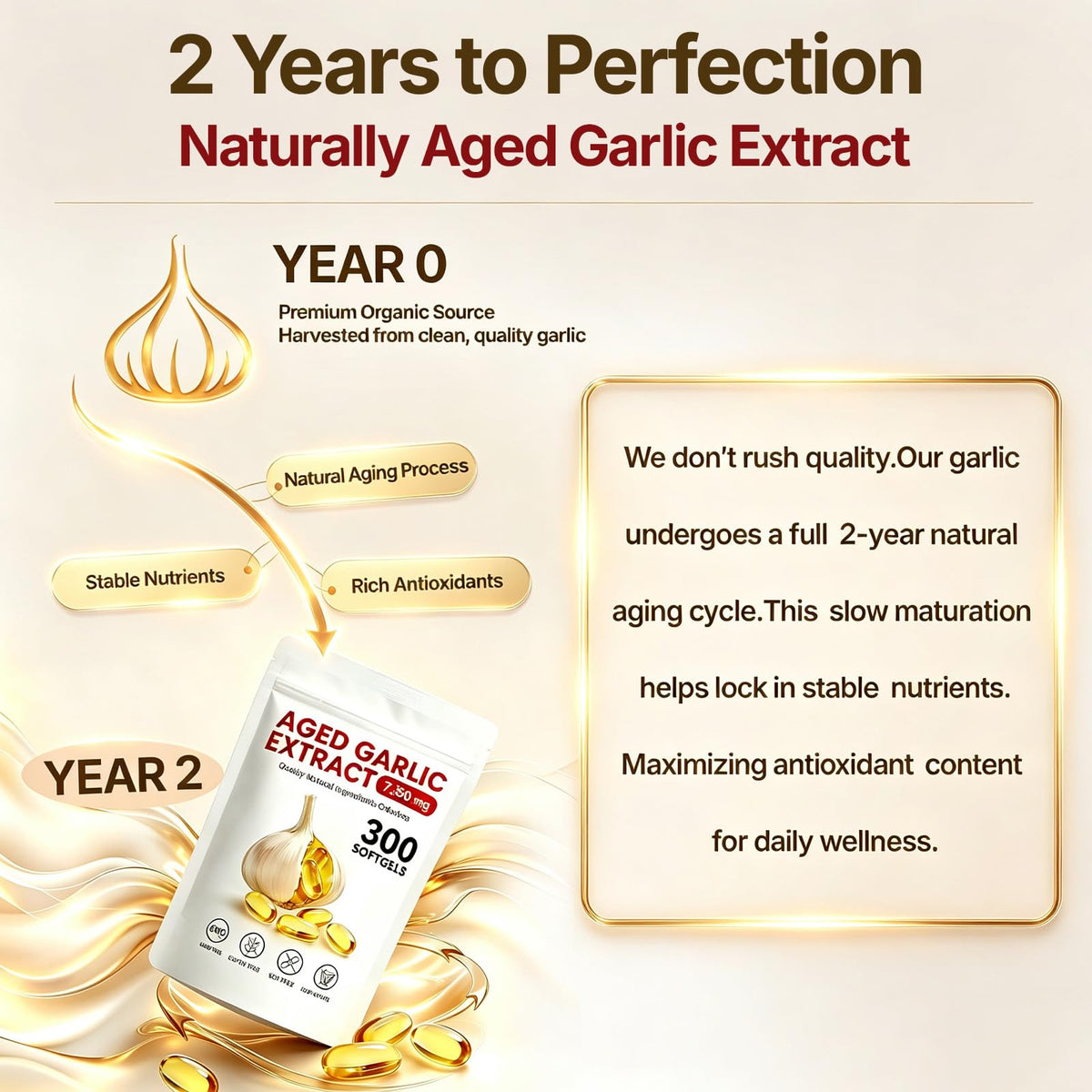 Odorless Garlic Supplement 300 Capsules O817