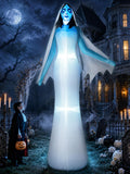 12FT Halloween Inflatable Ghost Bride with Blue LEDs S344