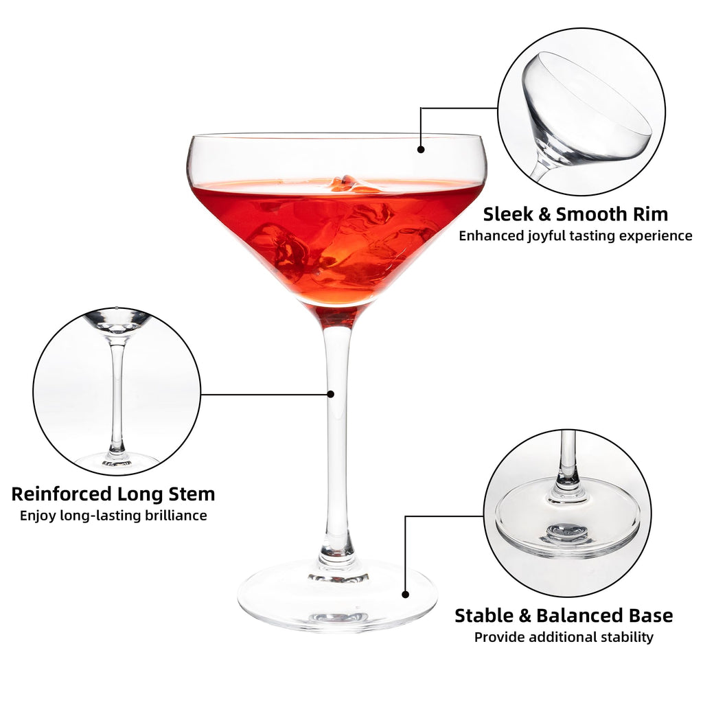 12Oz Martini Glasses Set of 6 J957