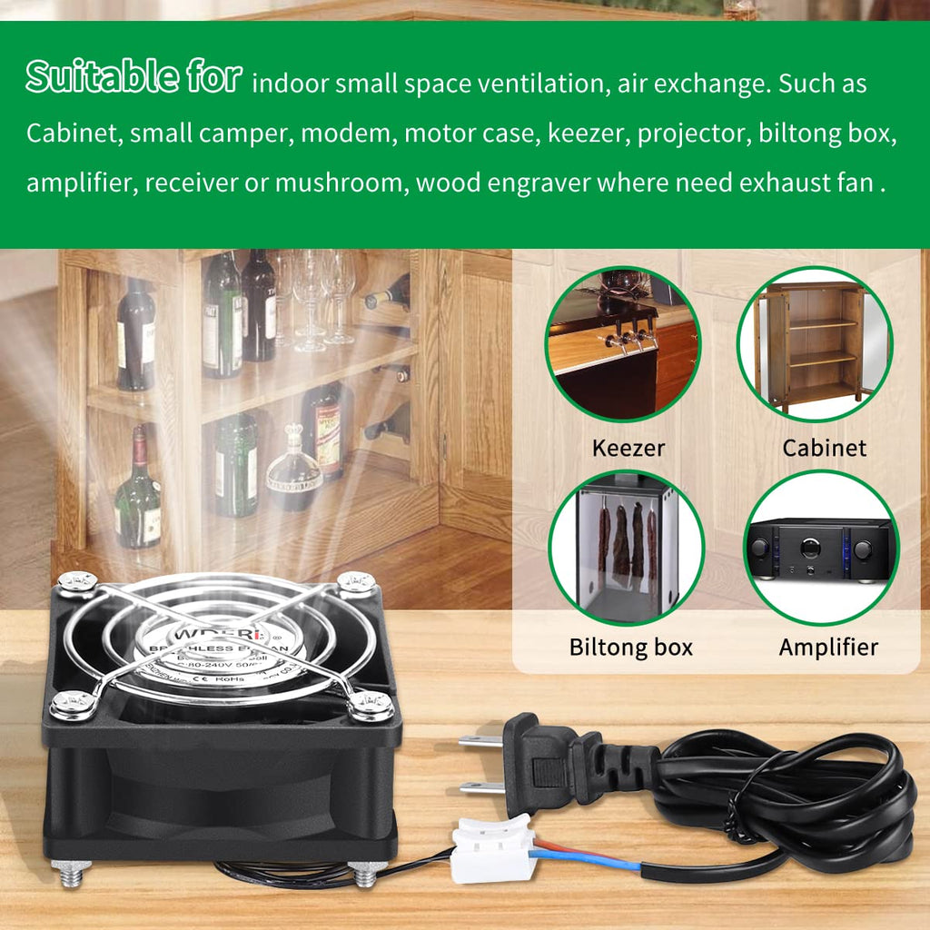 60mm x 25mm Mini Muffin Fan Cooling Axial AC P206