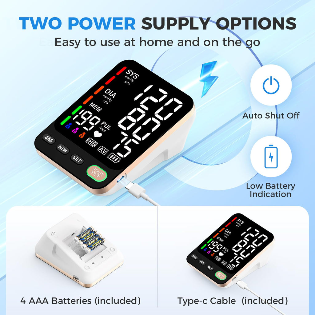 Automatic Blood Pressure Monitor & 2 Cuffs C376308