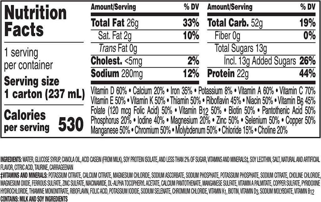 Very High Calorie Nutritional Drink Variety Pack, 12 Count P3961