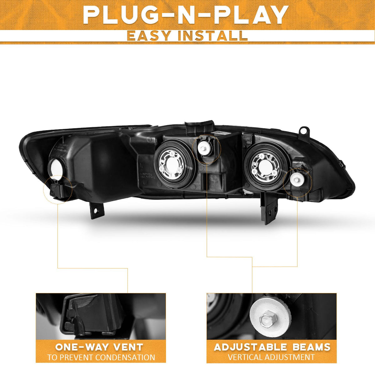 Headlight Assemblies Pair F197429