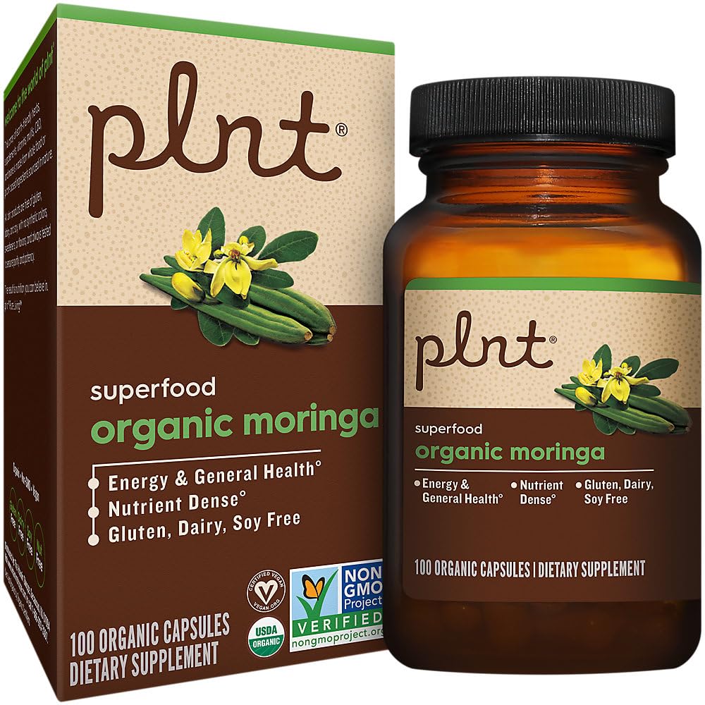Organic Moringa 1,000 MG 100 Capsules M327007