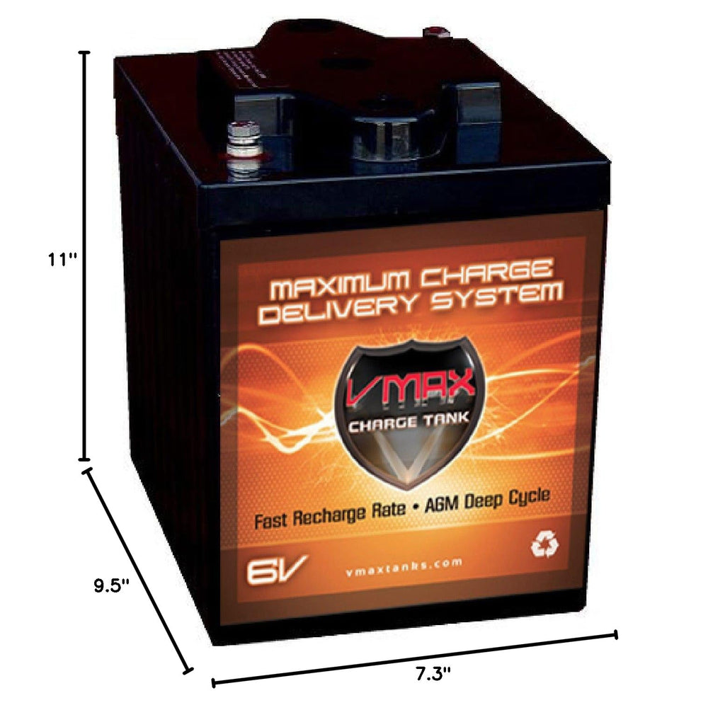 6V 225Ah GC2 AGM Deep Cycle Golf Cart Battery P657917