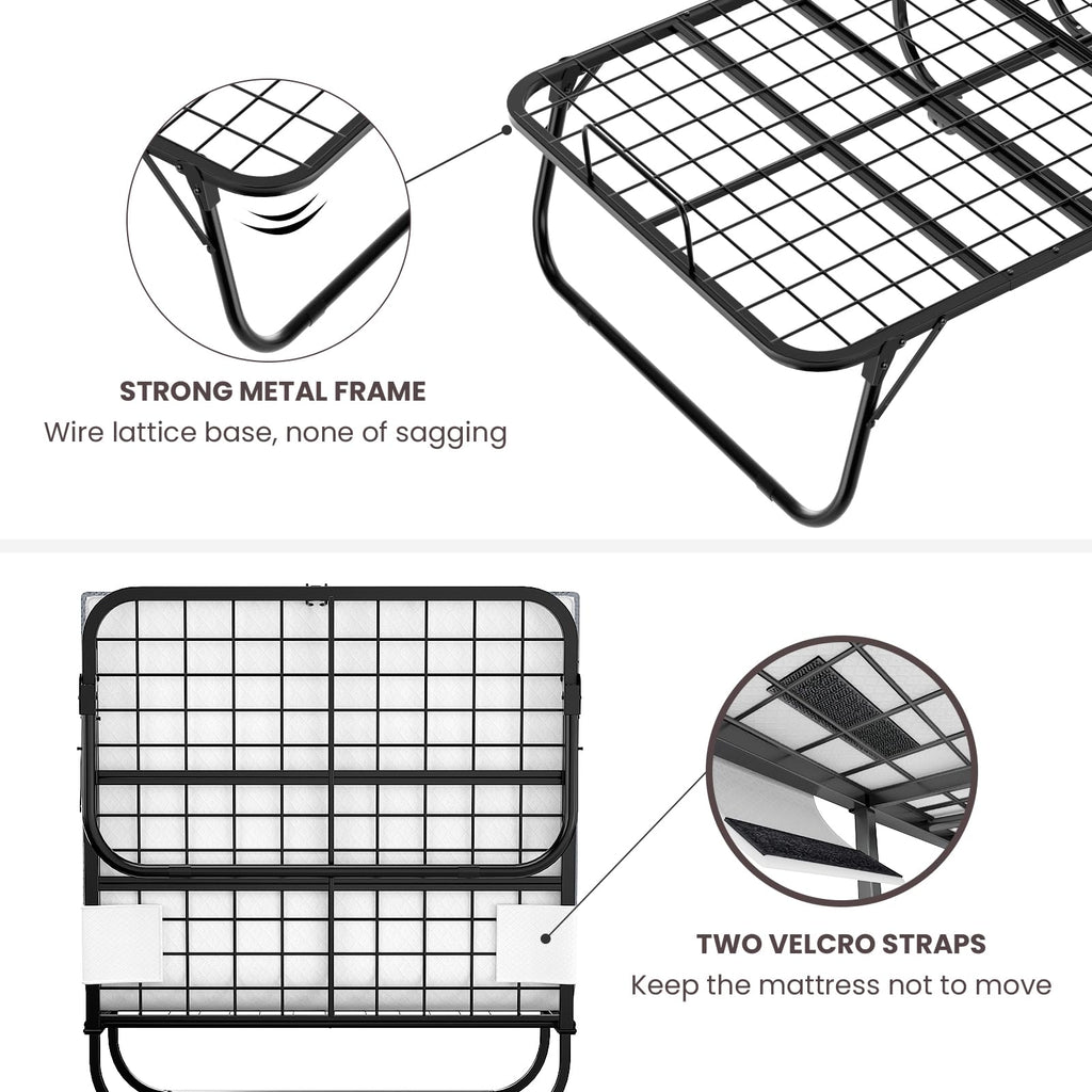 Folding Bed with Mattress H129