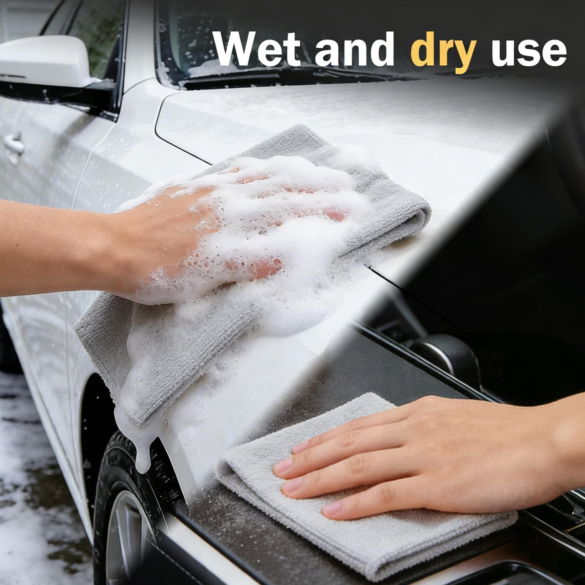 20 PCS Gray Microfiber Cleaning Cloth Roll C995127