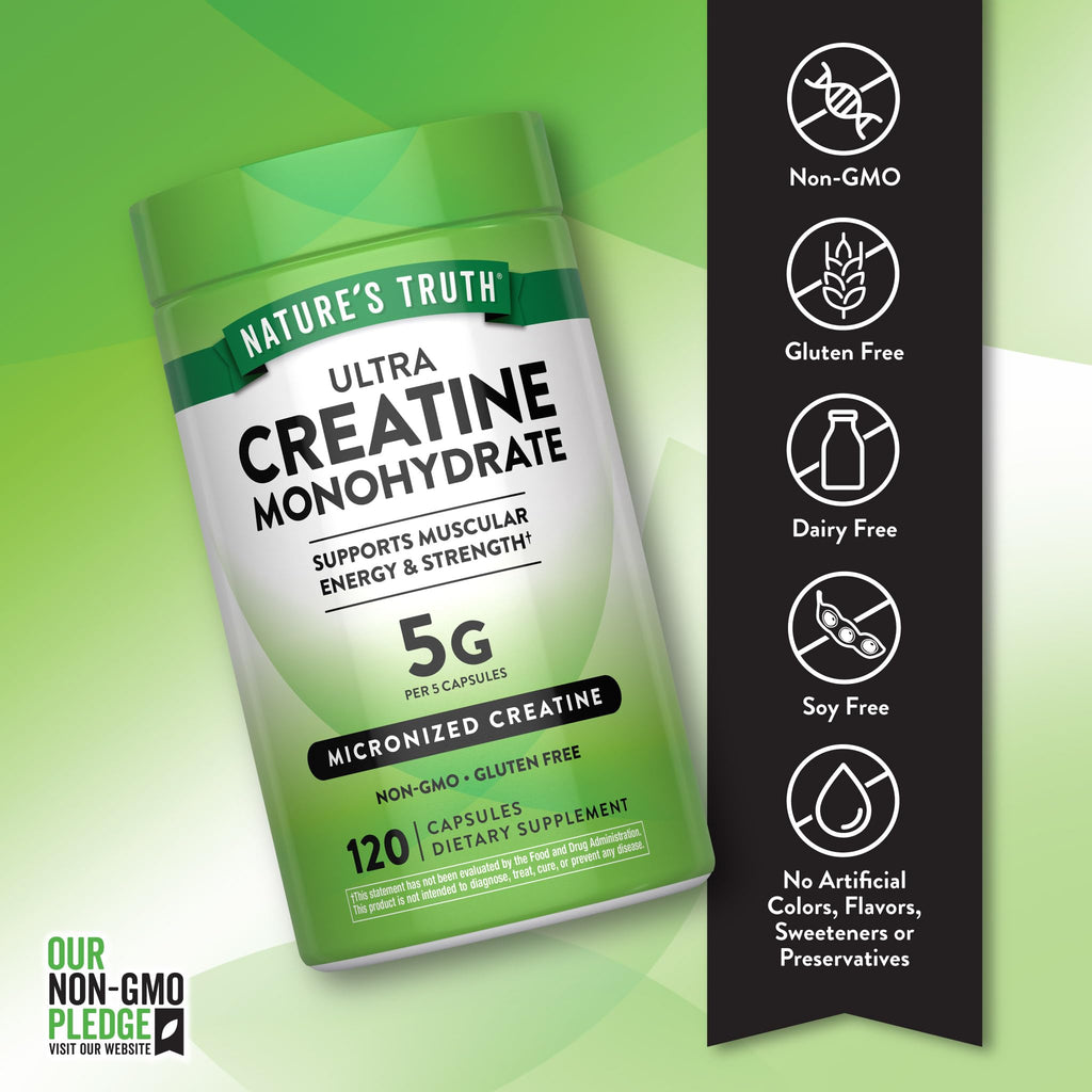 Creatine Monohydrate Capsules 120 Count H48268
