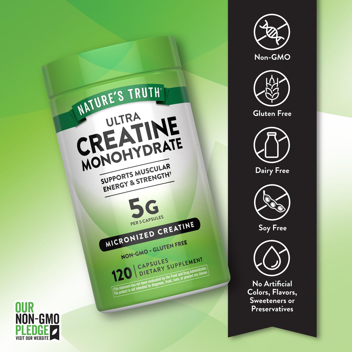 Creatine Monohydrate Capsules 120 Count H48268