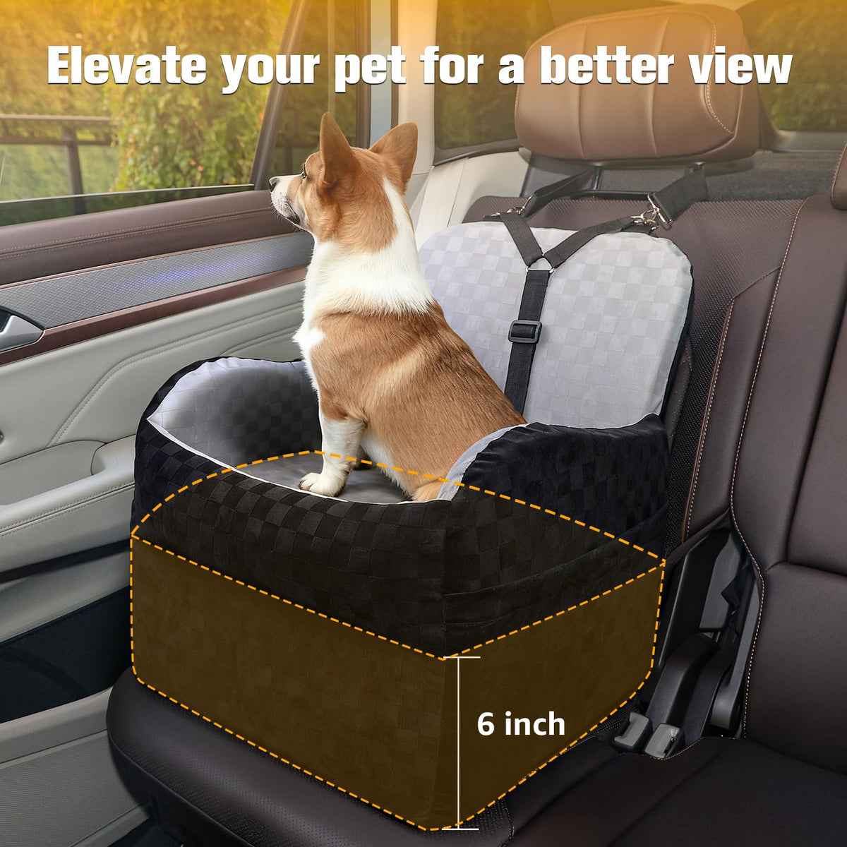Waterproof Dog Car Seat J6013