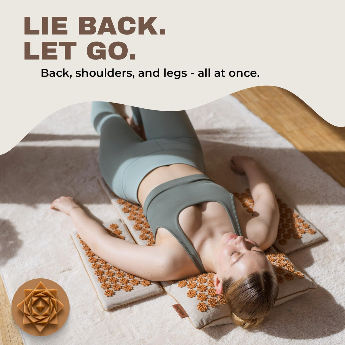 XXL Acupressure Mat Set with Pillow & Carry Bag S34795
