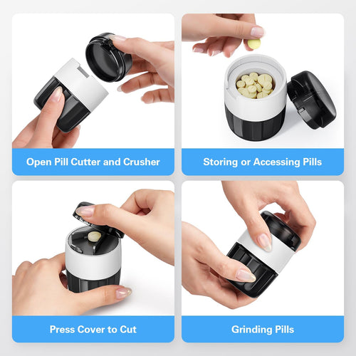 3-in-1 Pill Crusher and Cutter with Storage W64813