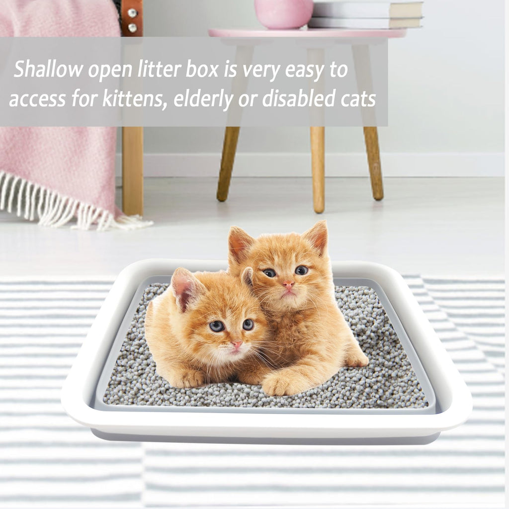 Collapsible Low Entry Small Cat Litter Box A379