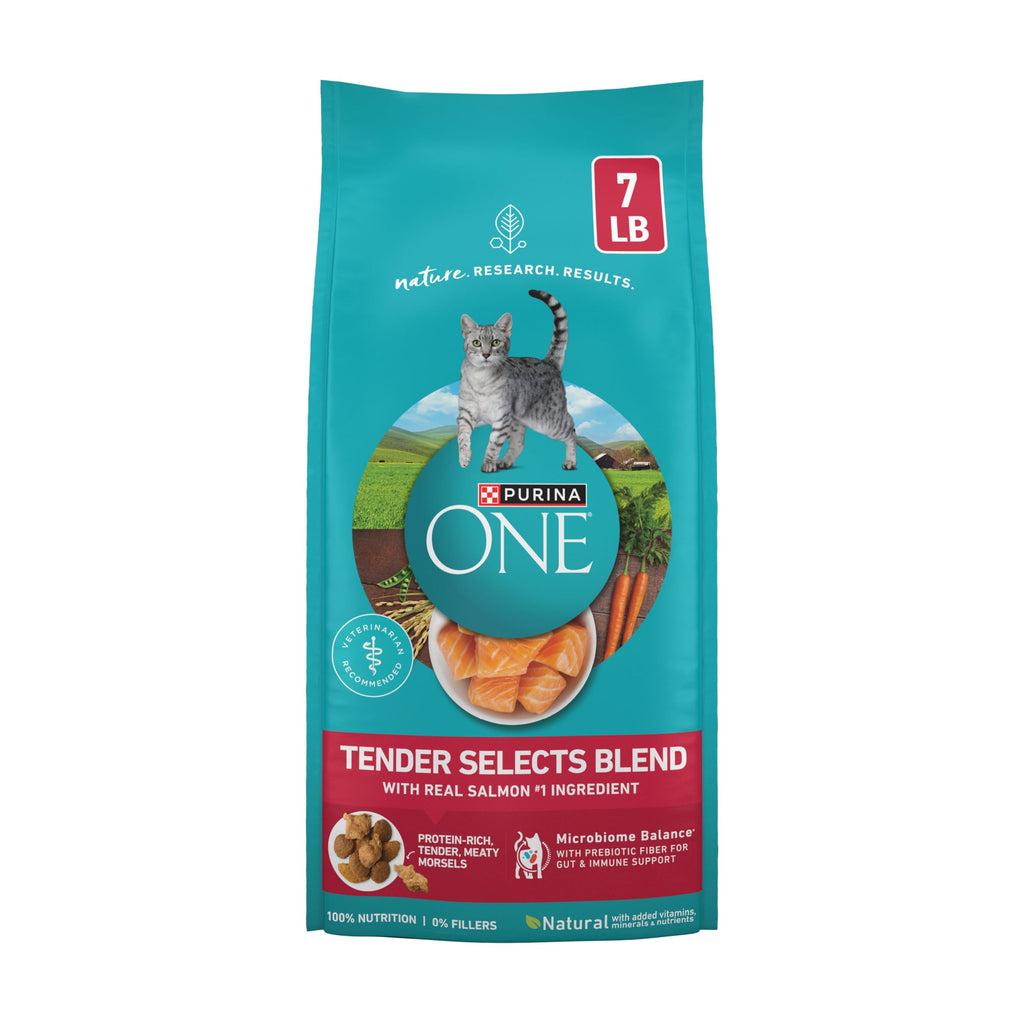 Dry Cat Food, Salmon, 7 lb Bag N7349